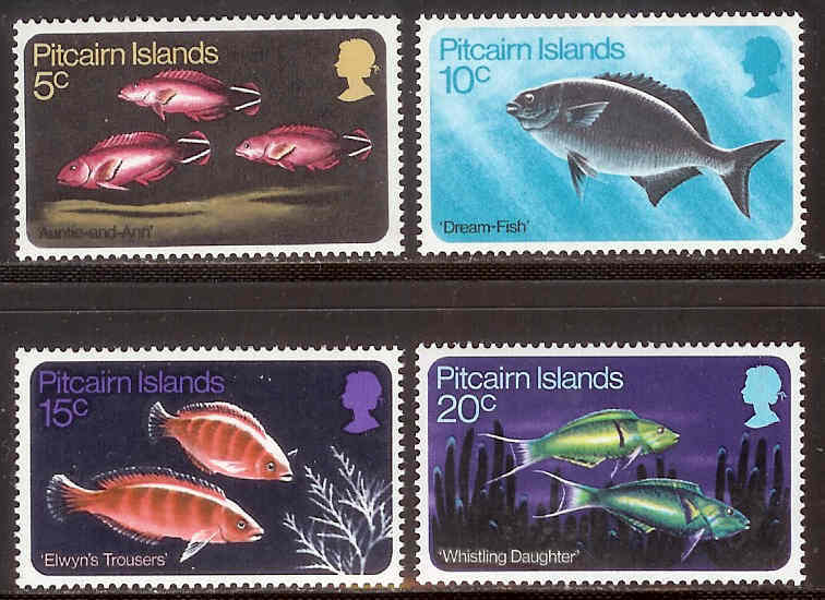 PITCAIRN 1970 MNH Stamp(s) Fishes 114-117 #4723 - Fishes