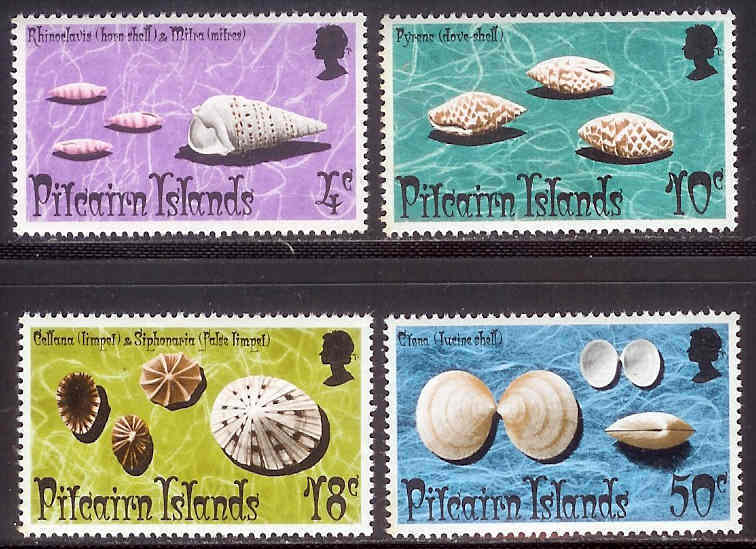 PITCAIRN 1974 Mint Hinged Stamp(s) Shells 137-140 #4729 - Muscheln