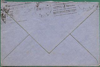 Semeuse 199 Seul / Lettre CAD Du 21-08-1932 De Bitche Pour Montreuil Sous Bois - Obl Mécanique D'arrivée Derrière - 1903-60 Säerin, Untergrund Schraffiert