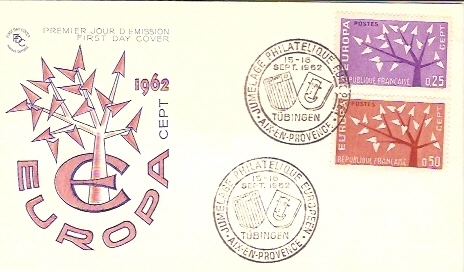 EUROPA FRANCE 1962 / FDC  1 Enveloppe  Cachet D´AIX En PROVENCE - 1962