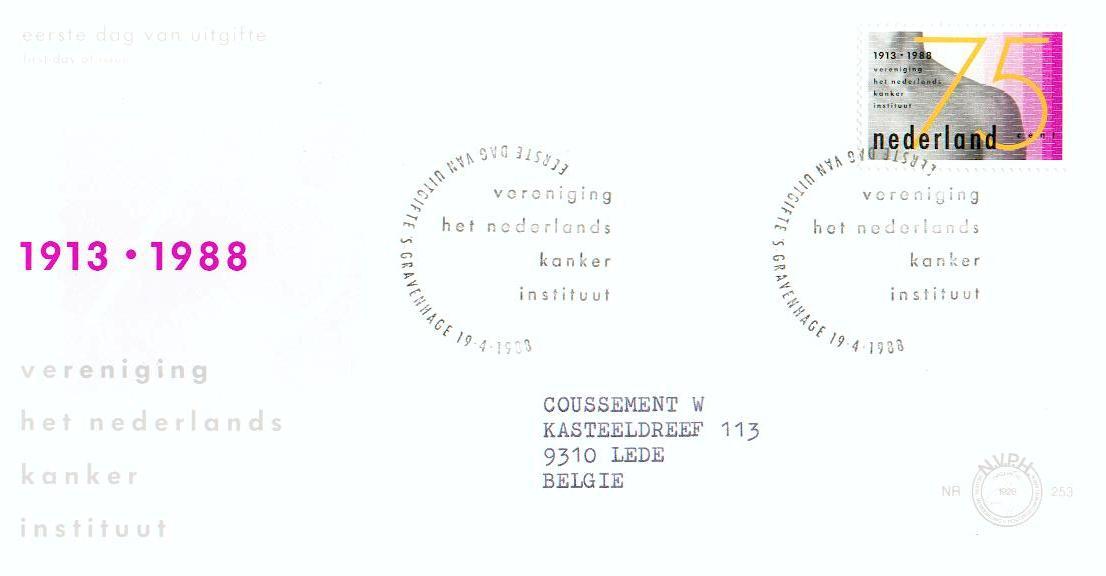 30253 - Nvph Fdc 253 De 1988 - Holland - Nederland - Collections