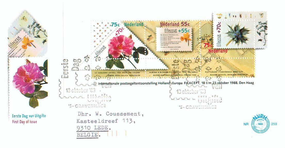 30259 - Nvph Fdc 259 De 1988 - Holland - Nederland - Verzamelingen