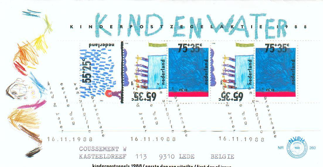 30260 - 1 - Nvph Fdc 260  De 1988 - Holland - Nederland - Colecciones Completas