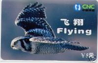 Télécarte Chouette En Plein Vol - Chine - Neuve - 5 Yens - Ref 9923 - Aquile & Rapaci Diurni
