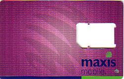 CORPS DE CARTE GSM MALAISIE MAXIS MOBILE - Prepaid: Mobicartes