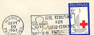 PHILIPPINES  MANILA Girl Scouting Week Girl Scouting For Socio Economic Progress 10/09/63 - Sonstige & Ohne Zuordnung