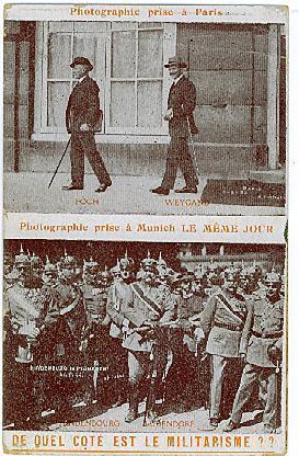 De Quel Côté Est Le Militarisme ?? Photographie Prise à Paris... Et à Munich Le Même Jour - 21 Aout 1922 - Evènements