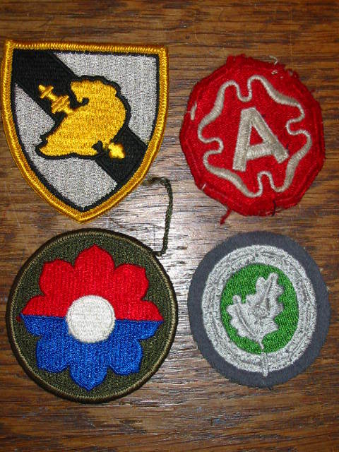 Lot 4 Insignes Tissu Dont Allemagne, USA (West Point) - Stoffabzeichen