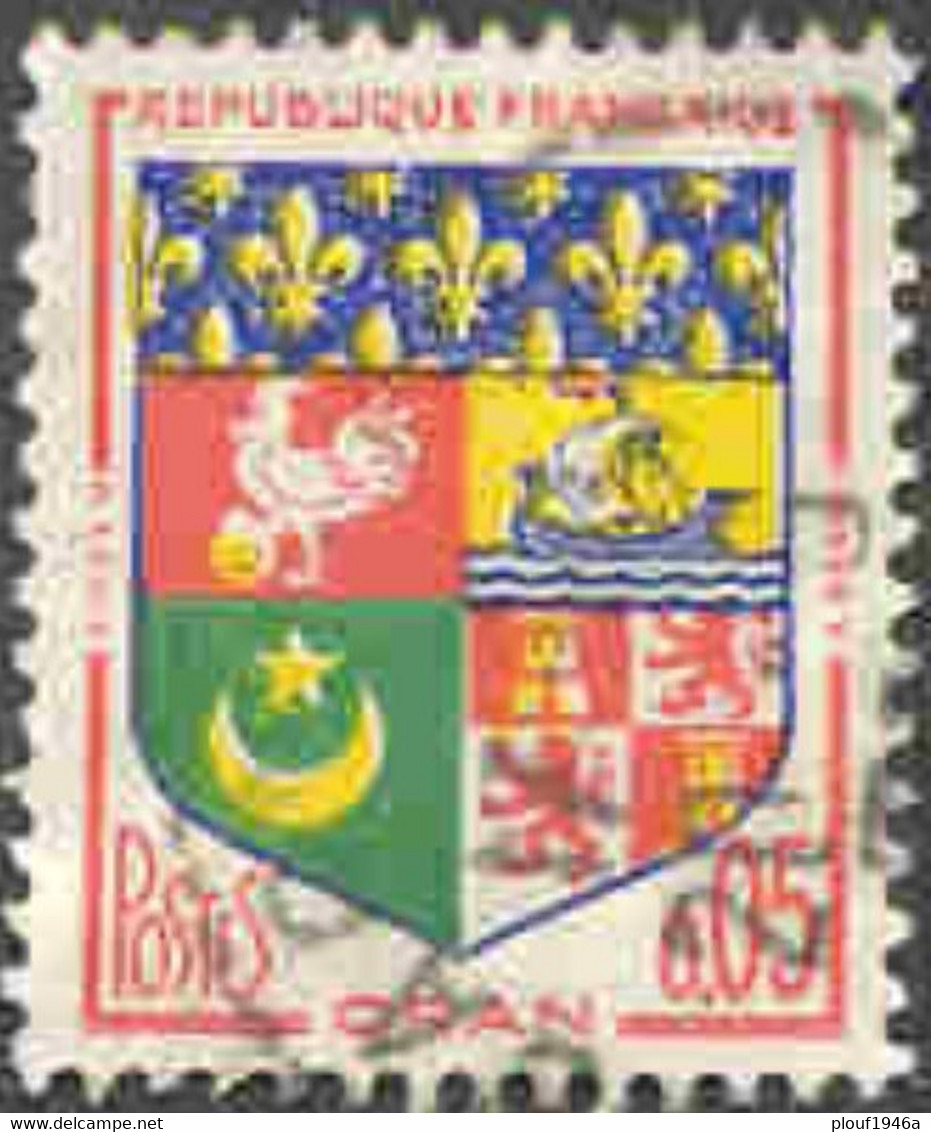 Pays : 189,07 (France : 5e République)  Yvert Et Tellier N° : 1230 A (o) - 1941-66 Coat Of Arms And Heraldry