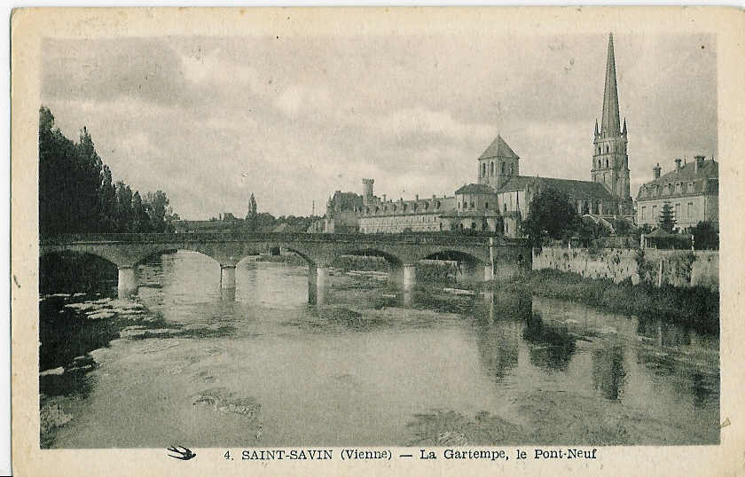 SAINT-SAVIN - La Gartempe, Le Pont-Neuf. - Saint Savin