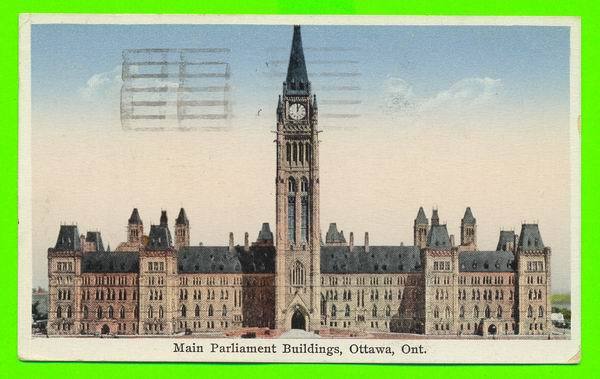 OTTAWA, ONTARIO - LE PARLEMENT - CARTE A VOYAGÉE EN 1929 - - Ottawa