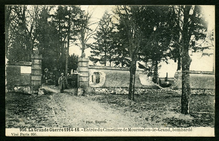 51 - MOURMELON-LE-GRAND - Entrée Du Cimetière Bombardé - Mourmelon Le Grand