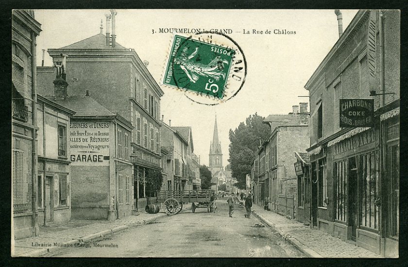 51 - MOURMELON-LE-GRAND - La Rue De Châlons - Mourmelon Le Grand