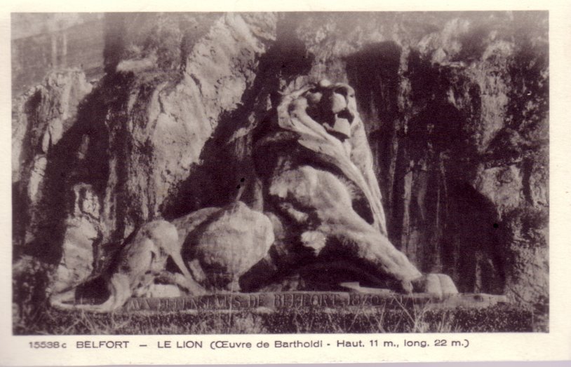 CPA DE BELFORT - LE LION - OEUVRE DE BARTHOLDI - Belfort – Le Lion