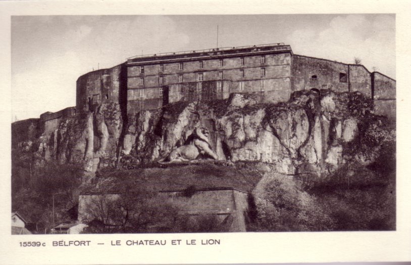 CPA DE BELFORT - LE CHATEUA ET LE LION - Belfort – Le Lion