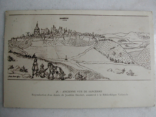 SANCERRE - Ancienne Vue De Sancerre - Reproduction D'un Dessin De Joachim Duviert - Sancerre