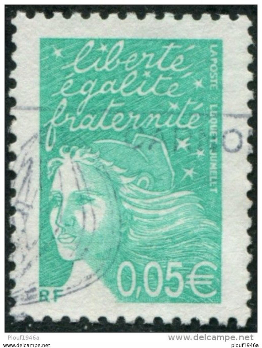 Pays : 189,07 (France : 5e République)  Yvert Et Tellier N° : 3445 (o) - 1997-2004 Marianne Of July 14th