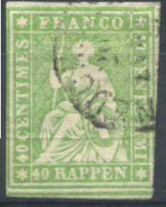 Lot N°3595  N°30a, Fil Rouge Brun, Coté 80 Euros - Used Stamps