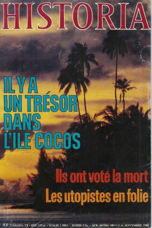 HISTORIA : N° 406 Septembre 1980 / Il Y A Un Trésor Dans L' île Cocos (Voir Sommaire) - Geschiedenis