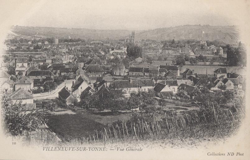 89 Villeneuve Sur Yonne Vue Générale Carte Nuage - Villeneuve-sur-Yonne