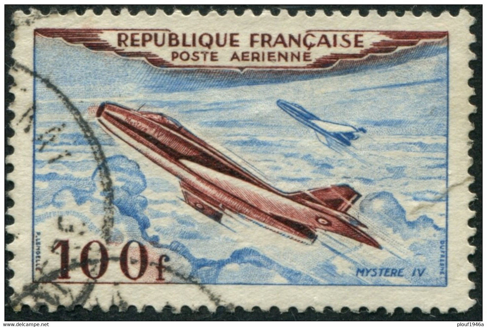 Pays : 189,06 (France : 4e République)  Yvert Et Tellier N° : Aé  30 (o) - 1927-1959 Oblitérés