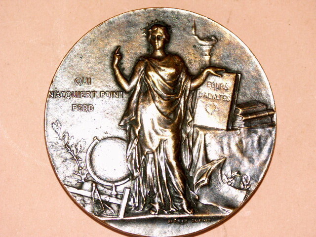 Méd Bronze Ministère De L' Instruction Publique  1908 - Autres & Non Classés