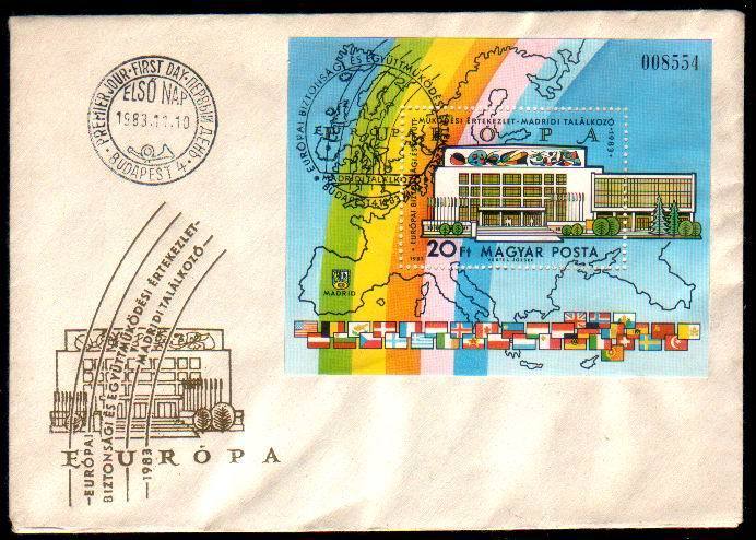 Hungary 1983 FDC Conference Of EUROPA. - Other & Unclassified