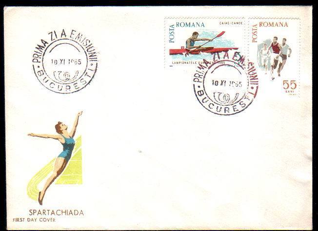 Romania  FDC,1965 With Rowing . - Aviron