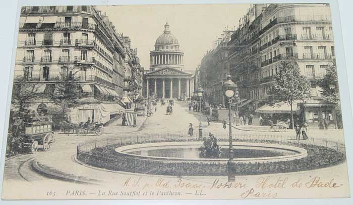 PARIS - LA RUE SOUFFLOT ET LE PANTHEON - CIRCULEÉ. - Pantheon