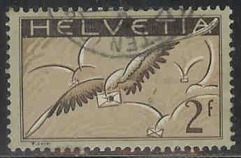 SWITZERLAND 1930 Used Stamp(s) Airmail 245 #3659 - Usati