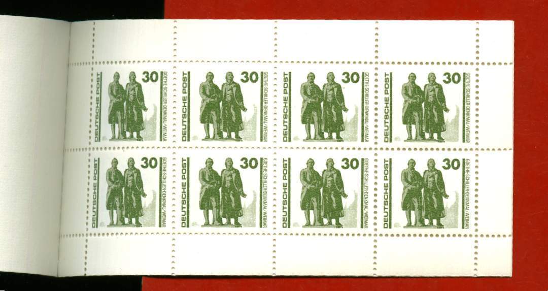 DDR** Carnet 4 Timbres  à 0,30   4 Timbres à 0,50 - Markenheftchen