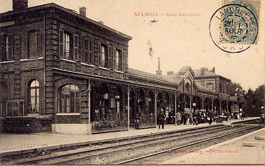AULNOYE  LA  GARE  1906 - Aulnoye