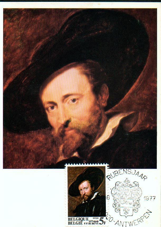 0379 - Entier Postal - Carte Maxima - Cob 1860 - Année Internationale - Pierre Paul Rubens - 1971-1980