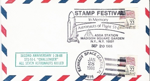 USA                        Cachet Spécial Sur Lettre           28.01.1988 - Verenigde Staten