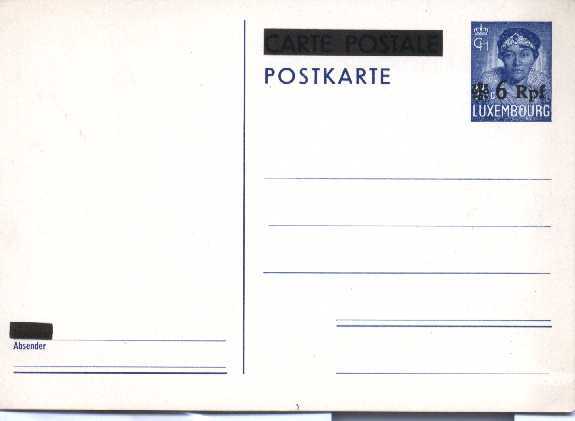 LUXEMBOURG - Entiers Postaux