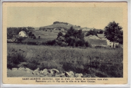 Saint Agreve  Panorama Pris Du Fay..... - Saint Agrève