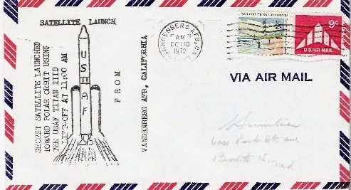 USA                            VANDENBERG.CA.                 10.10.1972 - Etats-Unis