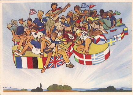 SCOUTISME -(19) JAMBOREE 1947 - Illustrateur Joubert - Scoutismo
