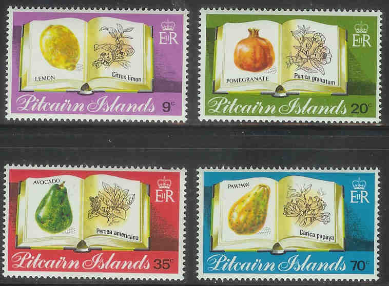 PITCAIRN 1982 MNH Stamp(s) Fruits 214-217 #4747 - Fruits