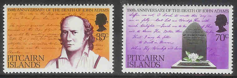 PITCAIRN 1979 MNH Stamp(s) John Adams 182-183  #4737 - Pitcairn