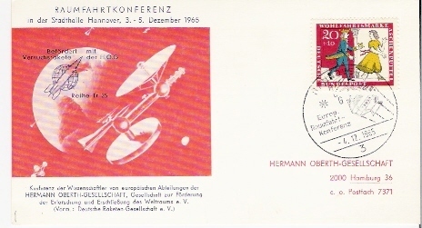 RFA                Cachet Spécial Sur Carte                     04.12.1965 - Europe