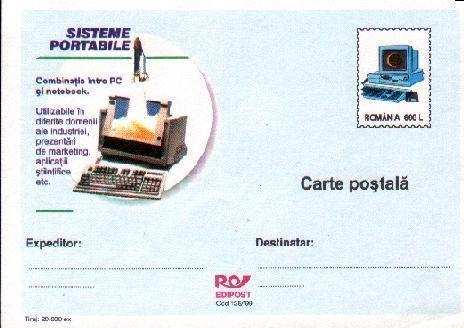 Romania Enteire Postal With Computers 1999. - Informatik