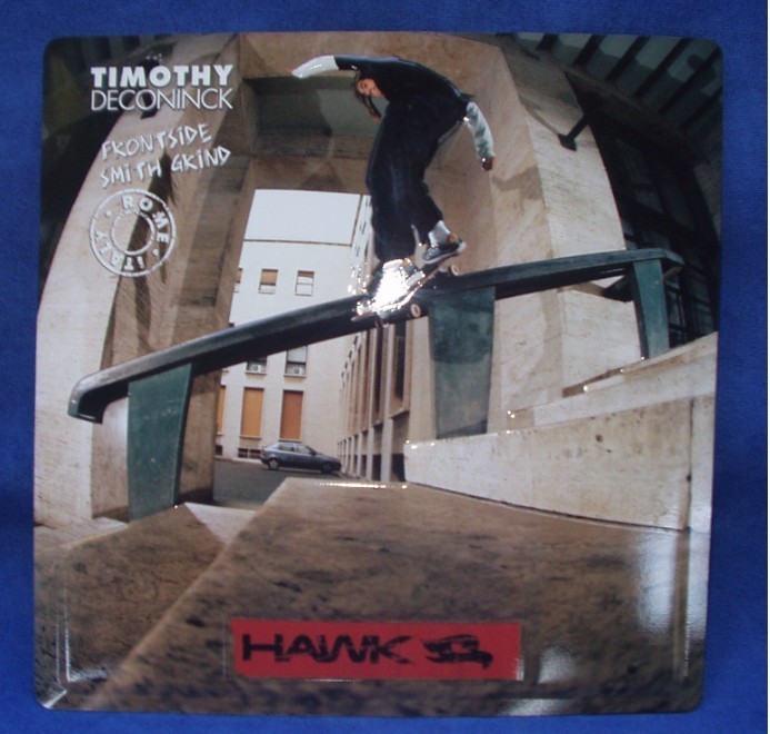 Plaque Métal "HAWK" Skateboard. - Plaques En Tôle (après 1960)