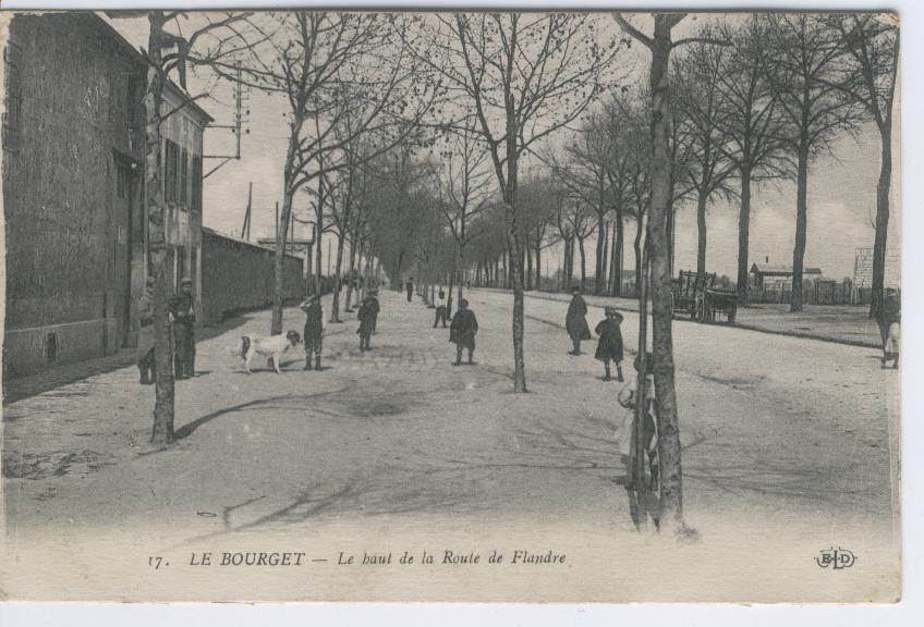 17 .  LE  BOURGET.  LE  HAUT De La ROUTE De FLANDRE. - Le Bourget