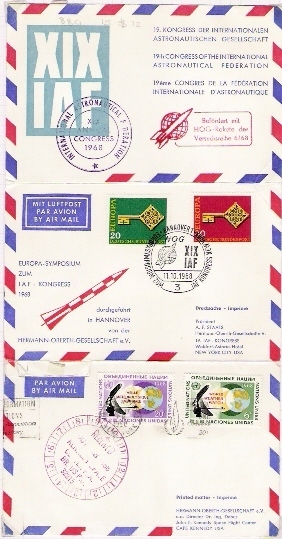 RFA                Cachet Spécial Sur Aérogramme                               11.10.1968 - Europe