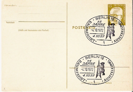 RFA                Cachet Spécial Sur Entier              04.10.1972 - Europe