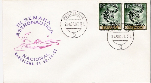 ESPAGNE                Cachet Spécial Sur Lettre               29.04.1967 - Europe