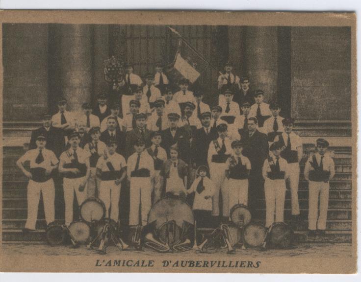 L' AMICALE  D' AUBERVILLIERS. FANFARE  MUNICIPALE. - Aubervilliers