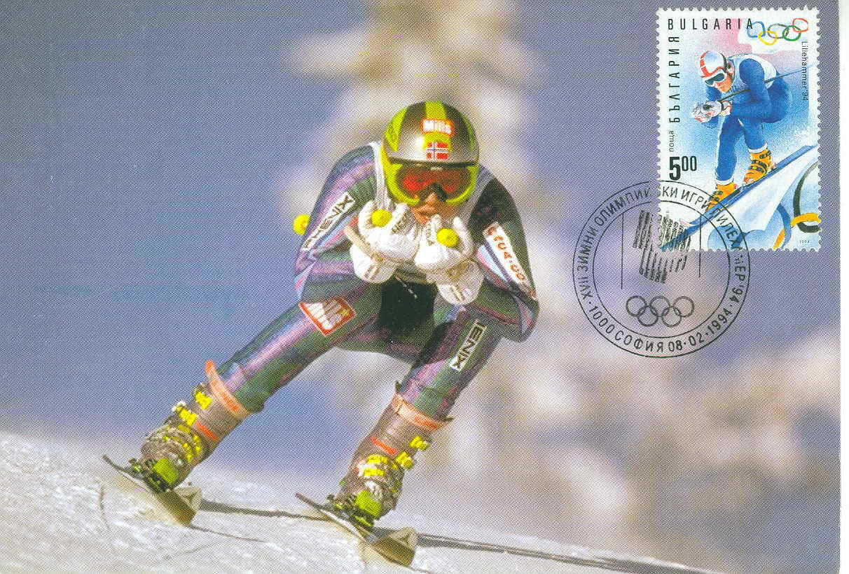 SKI  CARTE MAXI BULGARIE 1994 JEUX OLYMPIQUES DE LILLEHAMMER - Hiver 1994: Lillehammer