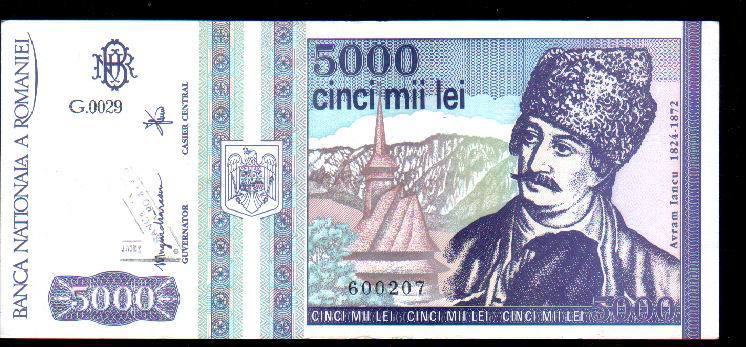 Romania Billete De 5 000 LEI Issue 1992  Martie  VG! - Romania